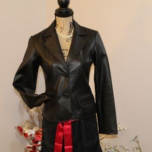 Guess 2-button leather jacket Size S